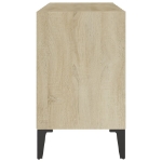 Mobile TV con Gambe in Metallo Rovere Sonoma 69,5x30x50 cm