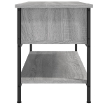 Mobile Porta TV Grigio Sonoma 100x35x45 cm in Legno Multistrato