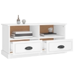 Mobile Porta TV Bianco 93x35,5x45 cm in Legno Multistrato