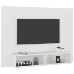 Mobile TV a Muro Bianco 120x23,5x90 cm in Truciolato