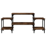 Mobile Porta TV Rovere Fumo 117x35x52 cm in Legno Multistrato