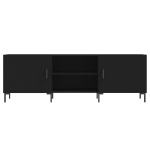 Mobile Porta TV Nero 150x30x50 cm in Legno Multistrato