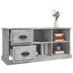 Mobile TV Grigio Cemento 102x35,5x47,5 cm in Legno Multistrato