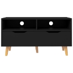 Mobile Porta TV Nero 90x40x48,5 cm in Legno Multistrato
