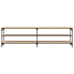 Mobile TV Rovere Sonoma 180x30x50cm Legno Multistrato e Metallo