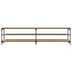 Mobile TV Rovere Sonoma 200x30x50cm Legno Multistrato e Metallo