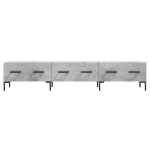 Mobile Porta TV Grigio Cemento 150x36x30 cm Legno Multistrato
