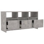 Mobile Porta TV Grigio Cemento 102x37,5x52,5 cm in Truciolato