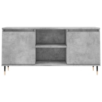 Mobile Porta TV Grigio Cemento 104x35x50cm in Legno Multistrato