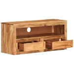 Mobili Porta TV 2pz 88x30x40 cm in Legno Massello di Acacia