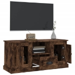 Mobile TV Rovere Fumo 100x35,5x45 cm in Legno Multistrato