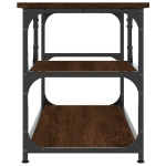 Mobile TV Rovere Marrone 103x38x46,5 Legno Multistrato Acciaio