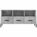Mobile Porta TV Grigio Cemento 102x36x50 cm Legno Multistrato