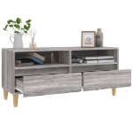 Mobile Porta TV Grigio Sonoma 100x34,5x44,5cm Legno Multistrato