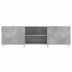 Mobile Porta TV Grigio Cemento 150x30x50cm in Legno Multistrato