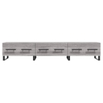 Mobile Porta TV Grigio Sonoma 150x36x30 cm in Legno Multistrato