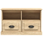 Mobile Porta TV Rovere Sonoma 80x35x50 cm in Legno Multistrato