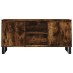 Mobile Porta TV Rovere Fumo 104x35x50 cm in Legno Multistrato