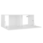 Mobile Porta TV Bianco 80x30x30 cm in Legno Multistrato