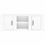 Mobile Porta TV Bianco 100x31,5x35 cm in Legno Multistrato