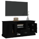 Mobile Porta TV Nero 100x35,5x45 cm in Legno Multistrato