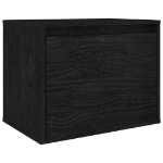 Mobili Porta TV 5 pz Neri in Legno Massello di Pino