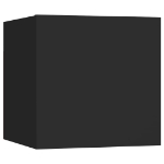 Set Mobili Porta TV 8pz Nero in Legno Multistrato