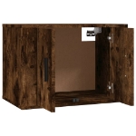 Mobili Porta TV a Parete 2 pz Rovere Fumo 57x34,5x40 cm