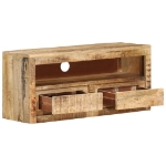 Comodini 2pz 88x30x40 cm in Legno Massello di Mango