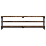 Mobile TV Rovere Fumo 160x30x50 cm in Legno Multistrato