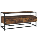 Mobile Porta TV Rovere Fumo 100x35x45 cm in Legno Multistrato