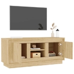 Mobile Porta TV Rovere Sonoma 102x35x45 cm in Legno Multistrato