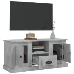 Mobile Porta TV Grigio Cemento 100x35,5x45cm Legno Multistrato