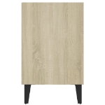 Mobile TV con Gambe in Metallo Rovere Sonoma 103,5x30x50 cm