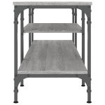 Mobile TV Grigio Sonoma 161x35x45 cm Legno Multistrato e Ferro