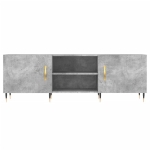 Mobile Porta TV Grigio Cemento 150x30x50cm in Legno Multistrato