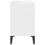 Mobile TV con Gambe in Metallo Bianco 69,5x30x50 cm