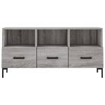 Mobile TV Grigio Sonoma 102x36x50 cm in Legno Multistrato