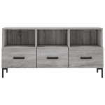 Mobile TV Grigio Sonoma 102x36x50 cm in Legno Multistrato