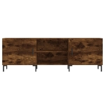 Mobile Porta TV Rovere Fumo 150x30x50 cm in Legno Multistrato