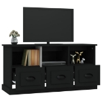 Mobile Porta TV Nero 100x35x50 cm in Legno Multistrato