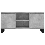 Mobile Porta TV Grigio Cemento 104x35x50cm in Legno Multistrato