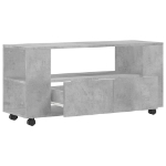 Mobile Porta TV Grigio Cemento 102x34,5x43cm Legno Multistrato