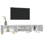 Mobile Porta TV Bianco 180x31,5x40 cm in Legno Multistrato