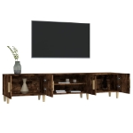 Mobile TV Rovere Fumo 180x31,5x40 cm in Legno Multistrato