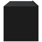 Mobili Porta TV a Parete 4 pz Nero 100x30x30 cm
