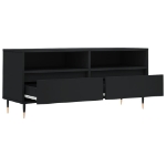 Mobile Porta TV Nero 100x34,5x44,5 cm in Legno Multistrato