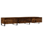 Mobile Porta TV Rovere Fumo 150x36x30 cm in Legno Multistrato