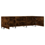 Mobile Porta TV Rovere Fumo 150x30x50 cm in Legno Multistrato