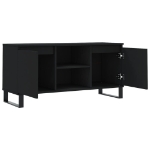Mobile Porta TV Nero 104x35x50 cm in Legno Multistrato